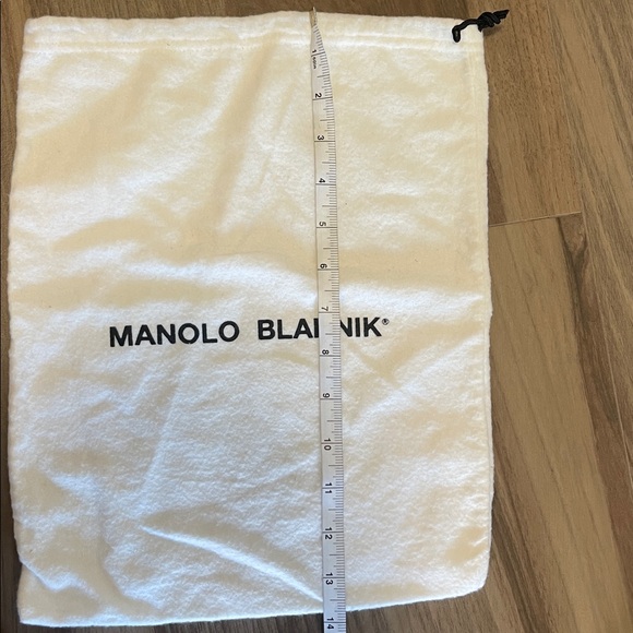 Manolo Blahnik White Drawstring Dust Bag - Picture 5 of 5